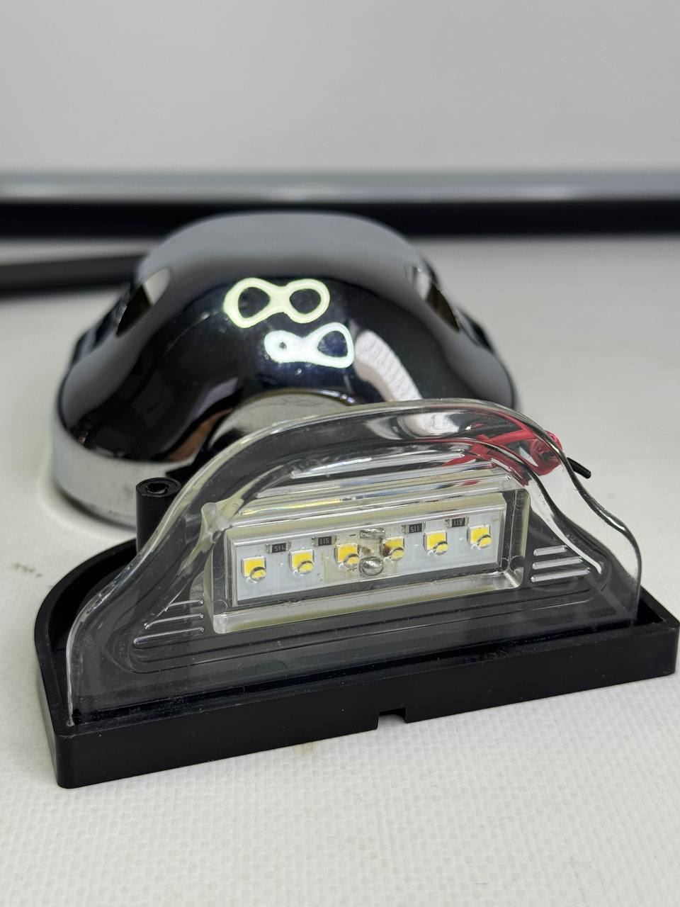 LED Подсветка номерного знака 12-24v (Хром)