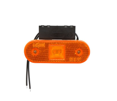 Габарит жовтий (LED) 12-24v  2 діода з кронштейном (WAS)