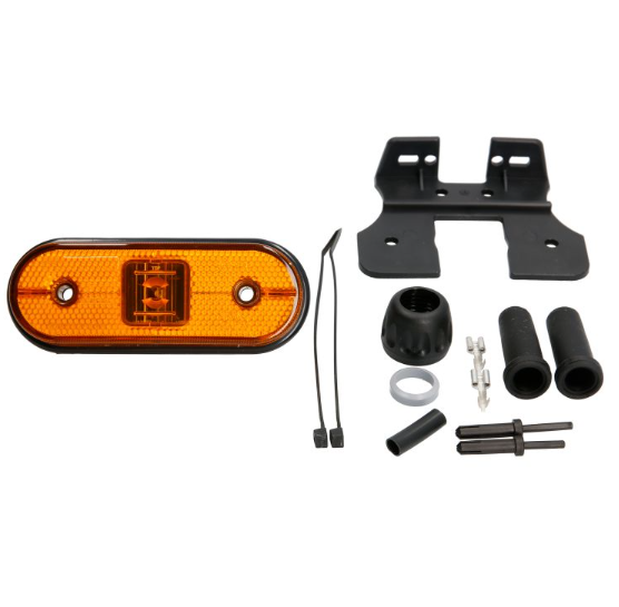 Габарит (LED) оранжевый 24v (под фишку)без кронштейна (ASPOCK)