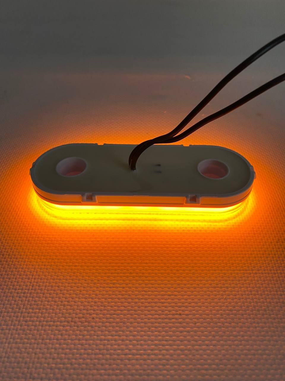 Габарит (LED-WAS) желтый 12-24V (с кронштейном-неон)