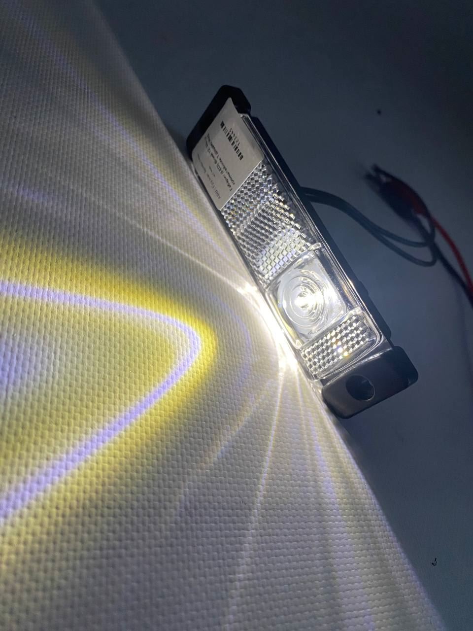 Габарит (LED) белый 12-24v (с кронштейном-1 диодом) WAS
