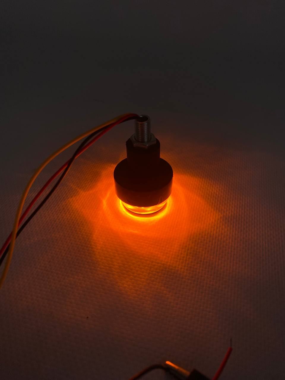 Габарит (LED) (на руль) мотоцикла 12v (бело/желтый)