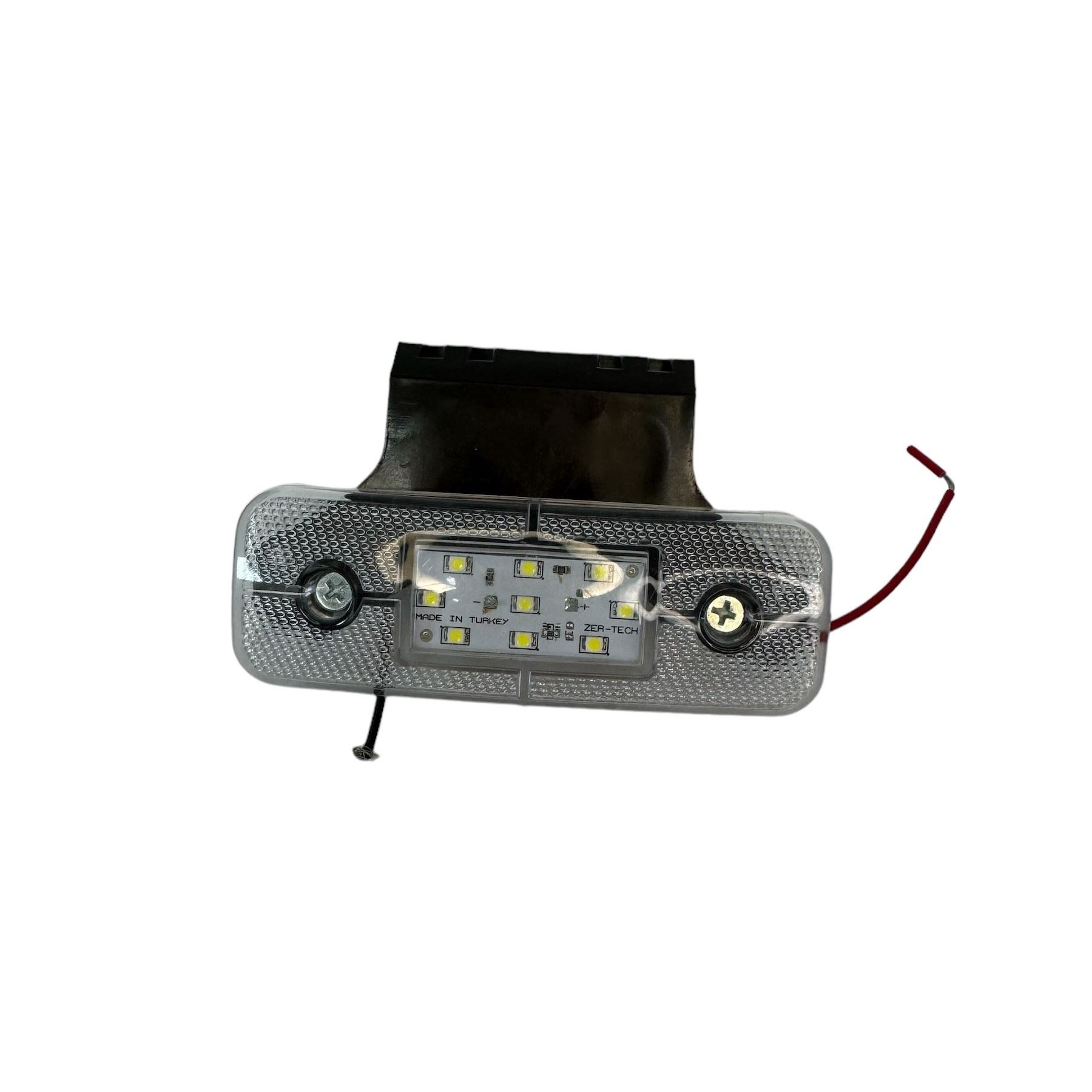 Габарит (LED) белый 12-24v (с кронштейном-12 диодов)