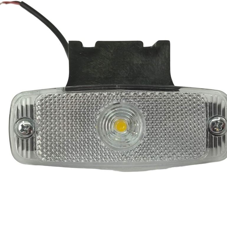 Габарит (LED) белый 12-24v (с кронштейном-круглая точка)
