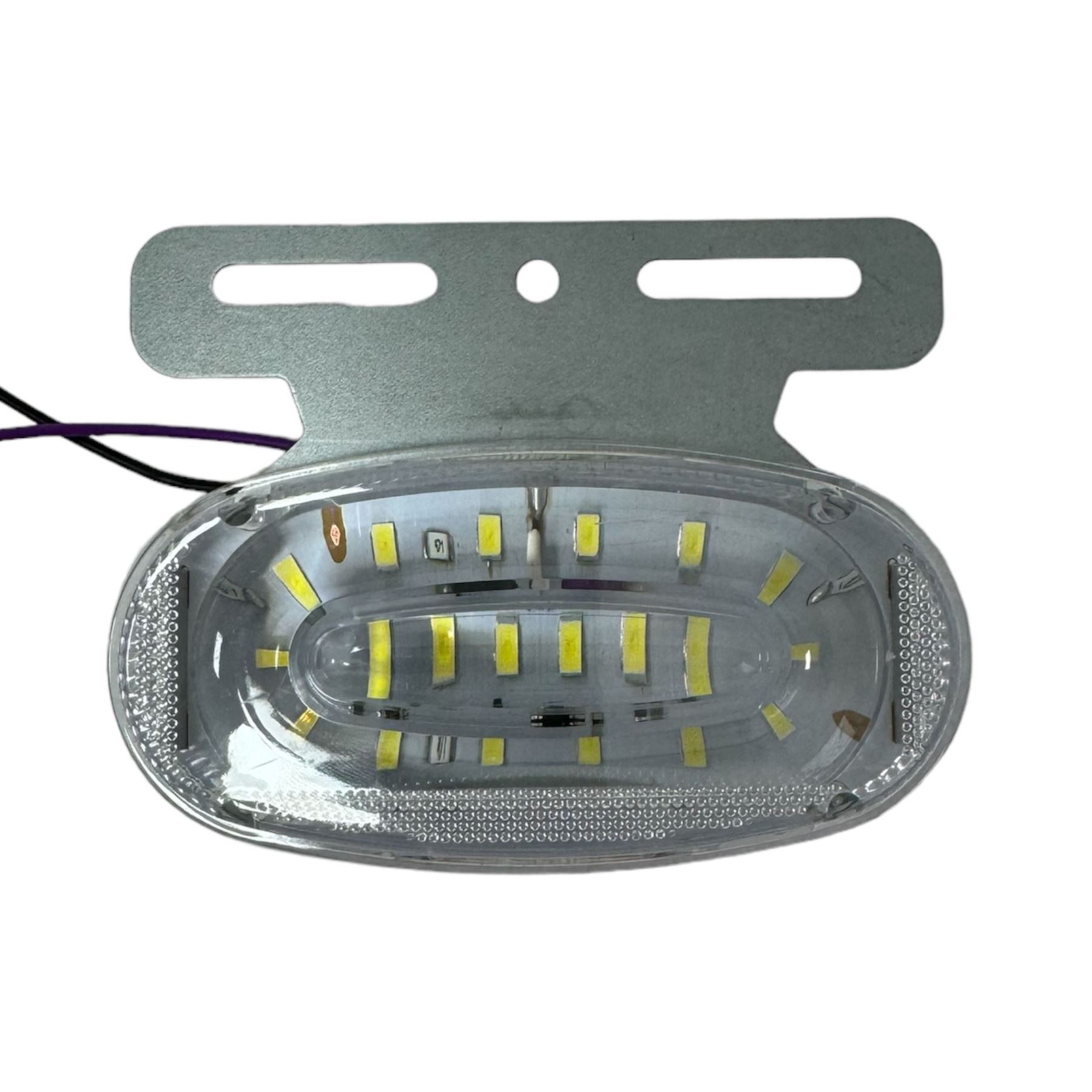 Габарит (LED) белый 12-24v (с кронштейном+ поворот+ нижняя подсветка)
