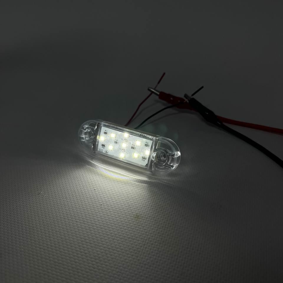 Габарит (LED) белый 12-24v (9 диодов)