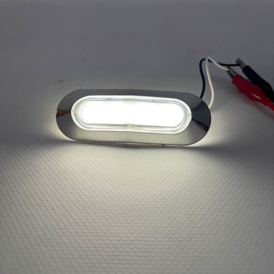 Габарит (LED) 12-24v (неон+хром вставка)