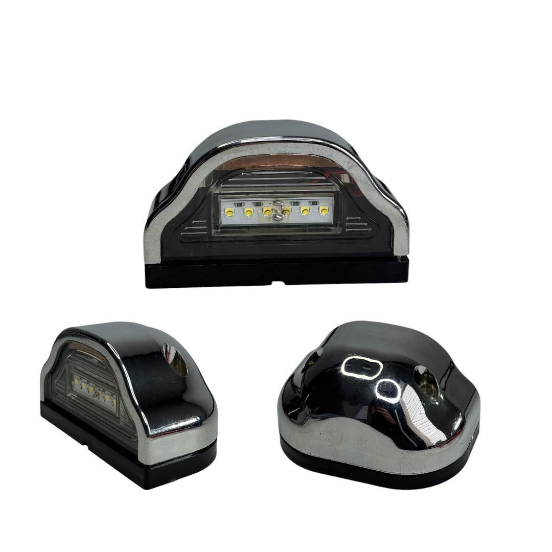 LED Подсветка номерного знака 12-24v (Хром)
