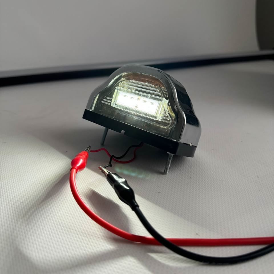 LED Подсветка номерного знака 12-24v (Хром)
