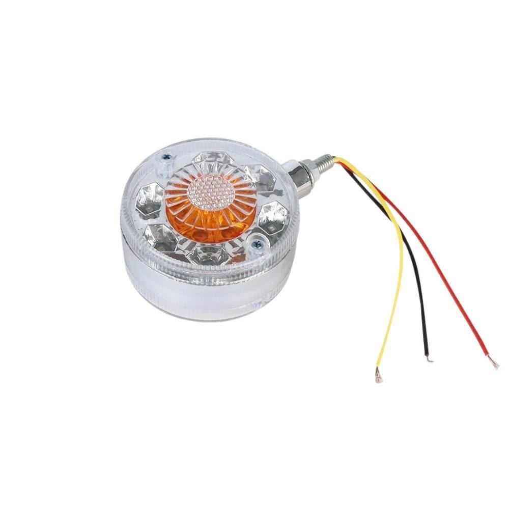 Габарит (LED) желтый/желтый - красный/красный 12-24v (хром-леденец из-под зеркало)