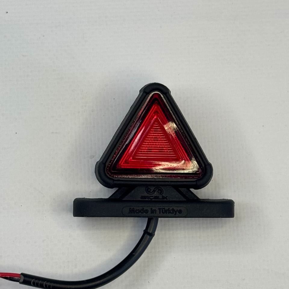 Рожок габаритный треугольник L (бело-красный) 12-24v