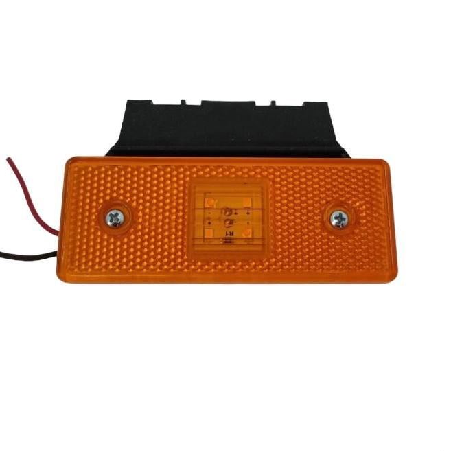 Габарит (LED) желтый 12-24v (с кронштейном)