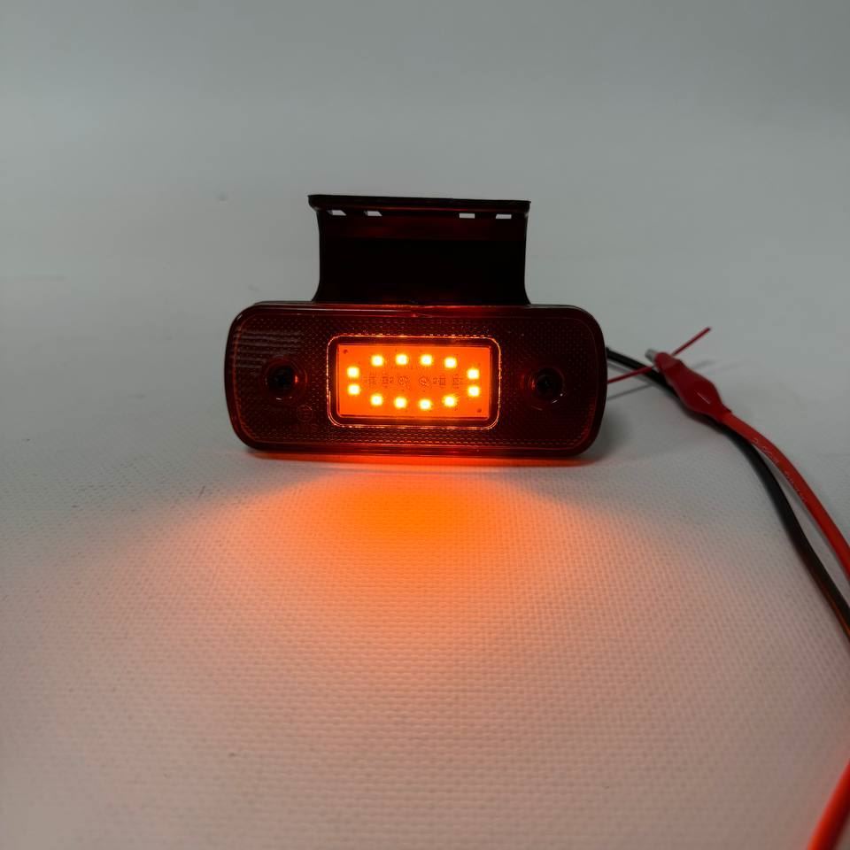 Габарит (LED) желтый 12-24v (с кронштейном-12 диодов)