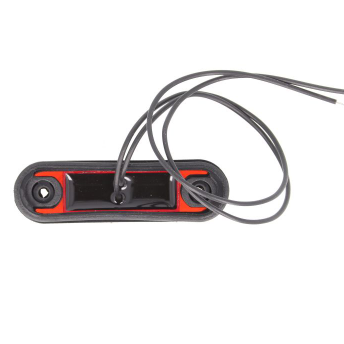 Габарит фонарь (2-диода) красный 12-24v (WAS)