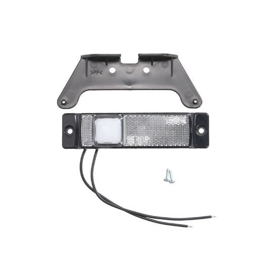 Габарит (LED) белый 12-24v (с кронштейном-1 диодом-НЕОН) WAS
