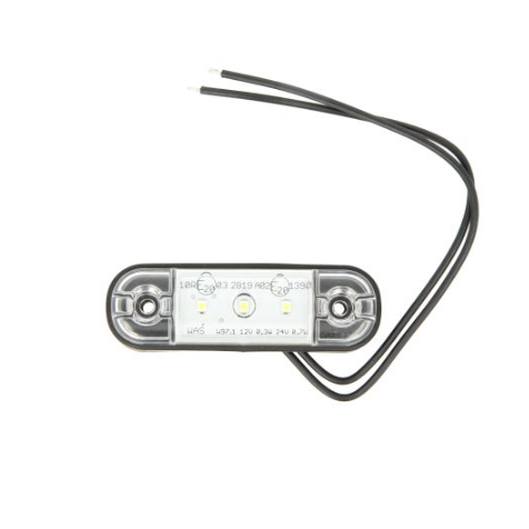 Габарит LED белый 3-диода 12-24v (WAS)