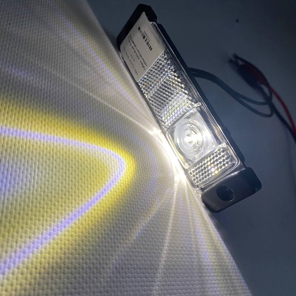 Габарит (LED) белый 12-24v (с кронштейном-1 диодом) WAS