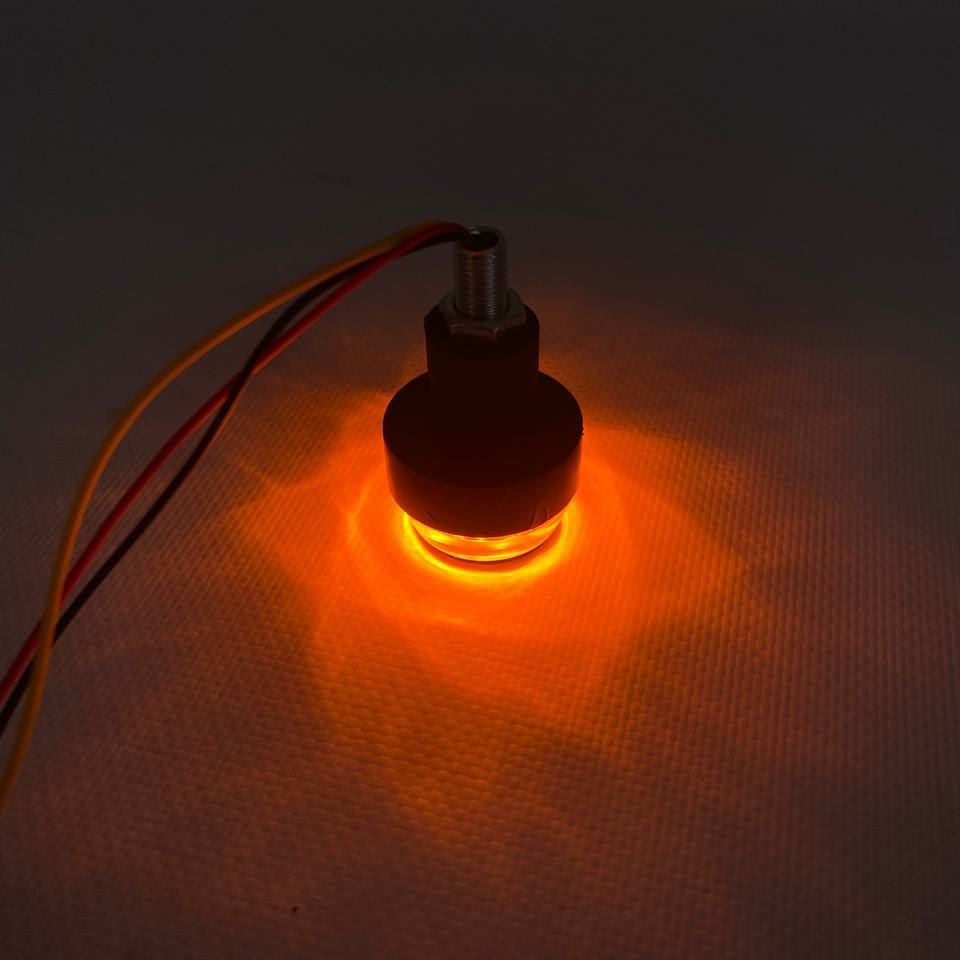 Габарит (LED) (на руль) мотоцикла 12v (бело/желтый)