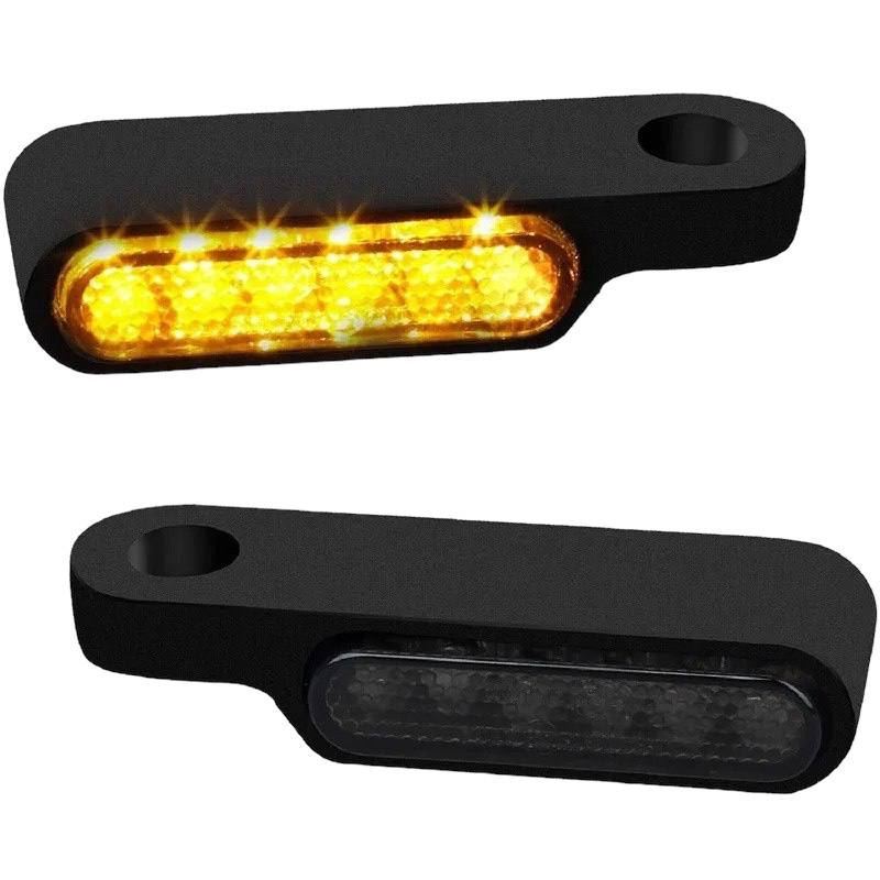 Габарит (LED) (на заднее крыло) пластик мотоцикла 12v (желтый)