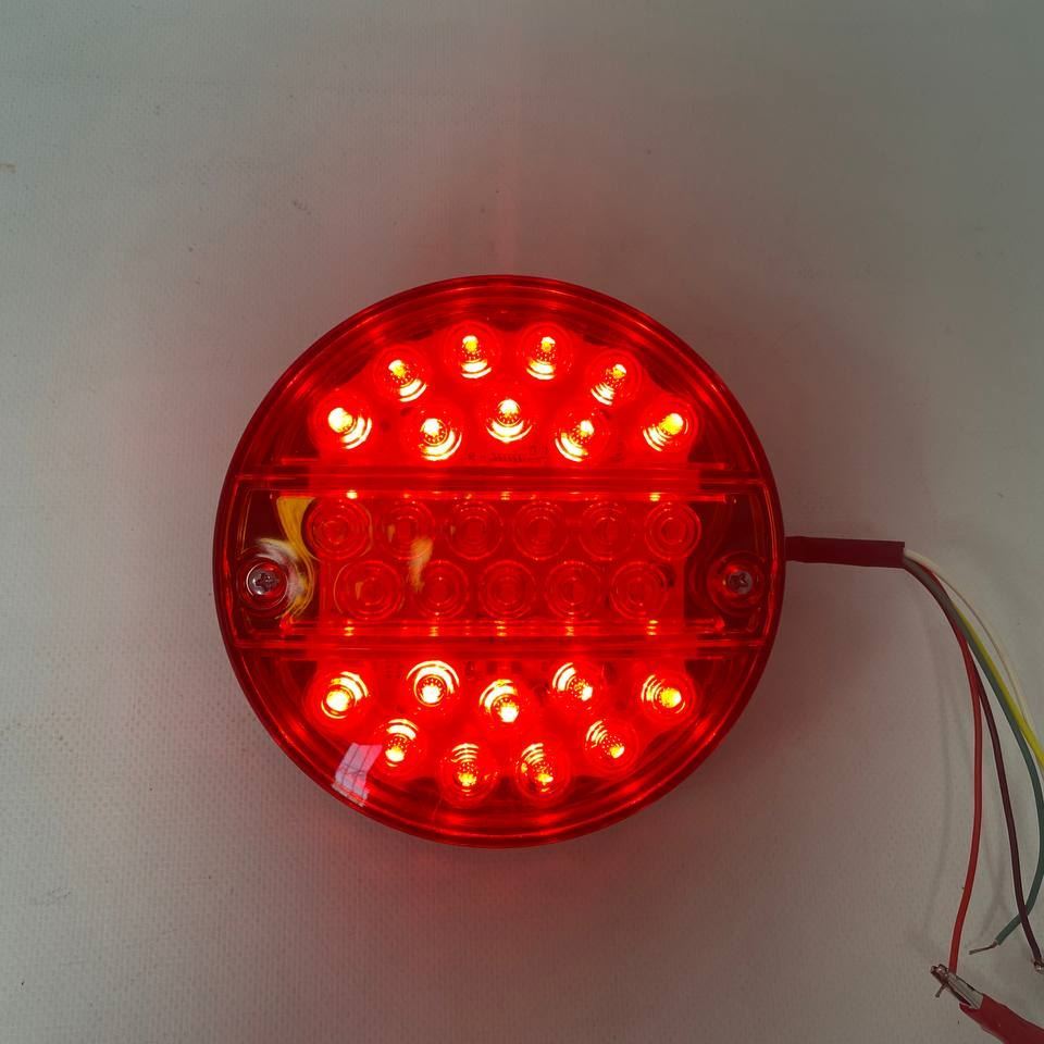 Фонарь задний (LED) (12/24V) (круглый-красно желтый)