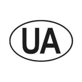 НАКЛЕЙКА UA БОЛЬШАЯ 17.5х12 см