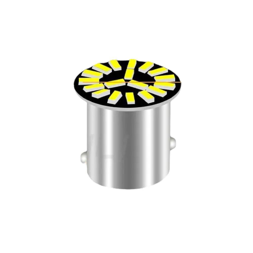 Лампочка P21/5W 12-24v (желтая) мигающая